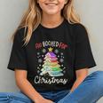 All Booked For Christmas Book Lovers Xmas Tree Women Graphic Youth All Booked For Christmas Book Lovers Xmas Tree Women Graphic Youth