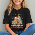 All Booked For Christmas Gingerbread Christmas Tree Book Kid Graphic Youth
