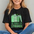 All Booked For St Patrick's Day Book Lover Lucky Shamrock Graphic Youth