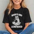 Booked And Unbothered Cat Reading Book Lovers Graphic Youth
