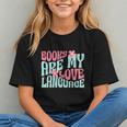 Books Are My Love Language Book Lover Reading Graphic Youth