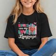 Books Are My Love Language Valentines Book Lover Librarian Graphic Youth