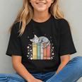 Books Lover Cute Sleepy Cat Relax Reading Vibe Graphic Youth
