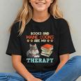 BOOKS AND MAINE COONS ARE MY THERAPY Main Coon Graphic Youth