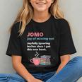Books Saying JOMO Joy Of Missing Out For Bookworms Graphic Youth