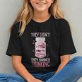 Bookworm Library Banned Book -Adults Short Sleeve Modern Crew Neck Small Straight Imported They Didn't Ban Books They Banned Thinking Graphic Youth