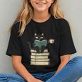 Cat Reading Book Graphic Youth