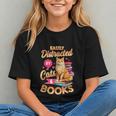 Cat Shirts For Women Book Lover Shirt Cats And Books Graphic Youth Cat Shirts For Women Book Lover Shirt Cats And Books Graphic Youth
