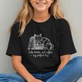 Cats Books And Coffee – My Perfect Day Cat Lover Graphic Youth