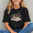 Color Floral Cute Pug Dog On Book Reading Bookworm Reader Graphic Youth Color Floral Cute Pug Dog On Book Reading Bookworm Reader Graphic Youth