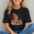 Cozy Gingerbread Christmas Reading Book Xmas Snowflakes Fall Graphic Youth Cozy Gingerbread Christmas Reading Book Xmas Snowflakes Fall Graphic Youth