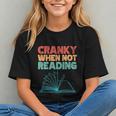 Cranky When Not Reading Retro Vintage Book Lover Graphic Youth