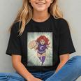 The Crimson Crescent 90s Retro Comic Book Superheroine Art Graphic Youth