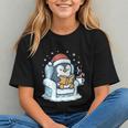 Cute Christmas Penguin Reading Book Cozy Winter Holiday Art Graphic Youth