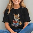 Cute Coyote With Book I Kids Coyote Graphic Youth Cute Coyote With Book I Kids Coyote Graphic Youth