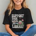 Cute Frog Support Your Local Library Librarian Book Lover Graphic Youth Cute Frog Support Your Local Library Librarian Book Lover Graphic Youth