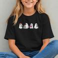 Cute Ghosts Reading Books Lover Spooky Season Halloween Graphic Youth
