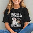 Cute Glasses Read Books & Pet My Maltese Lover Graphic Youth