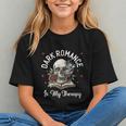 Dark Romance Is My Therapy Book Lover Merch Trigger Warning Graphic Youth