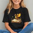 Dragon Fantasy Book Lover Bookish Reader Bookworm Wildflower Graphic Youth