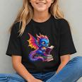 Dragon Reading a Book Bookworm Book Lover Graphic Youth Dragon Reading a Book Bookworm Book Lover Graphic Youth