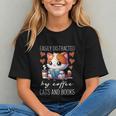 Easily Distracted By Coffee Cats And Books Graphic Youth Easily Distracted By Coffee Cats And Books Graphic Youth
