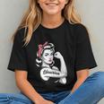 Female Librarian Rosie Riveter Book Guardian Woman Graphic Youth