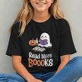 Halloween Teacher Women Cute Reading Ghost Read More Books Graphic Youth Halloween Teacher Women Cute Reading Ghost Read More Books Graphic Youth