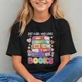 Just A Girl Who Loves Books Reading Library Graphic Youth Just A Girl Who Loves Books Reading Library Graphic Youth