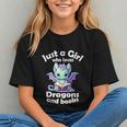Just a Girl Who Loves Dragons And Books Dragon For Kids Graphic Youth