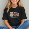 Just One More Chapter Floral Book Reading Teacher Bookworm Graphic Youth