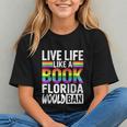 LGBTQ Quote Live Life Like A Banned Rainbow Book Graphic Youth