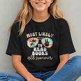 Most Likely To Read Books All Summer Teacher Student Graphic Youth
