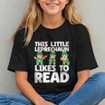 This Little Leprechaun Likes To Read St Patrick's Day Book Graphic Youth
