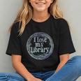 I Love My Library Medallion For Book Lover Reader Librarian Graphic Youth I Love My Library Medallion For Book Lover Reader Librarian Graphic Youth