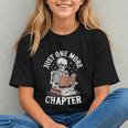One More Chapter Skeleton Reading Books Lovers Readers Graphic Youth