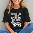 Outside Of A Dog A Book Is Man's Best Friend Apparel Graphic Youth