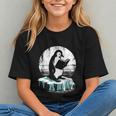 Penguin Reading A Book Vintage Graphic Bookworm Lover Graphic Youth