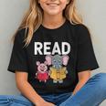 Pig Elephant Reading Cute Book Lover Bookworm Boys Girls Kid Graphic Youth Pig Elephant Reading Cute Book Lover Bookworm Boys Girls Kid Graphic Youth