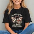 Read Books Be Kind Stay Weird Moth Coffee Lover Reading Graphic Youth