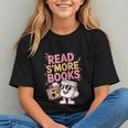 Read S'More Books Camping Outdoors Travel Campfire Smores Graphic Youth