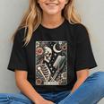 The Reader Tarot Card Skeleton Reading Book Bookworm Bookish Graphic Youth