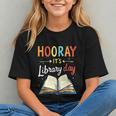 Reading Books Bibliophile Hooray It's Library Day Graphic Youth Reading Books Bibliophile Hooray It's Library Day Graphic Youth