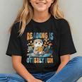 Reading Is Otterly Fun Sea Otter Book Lover Bookworm Graphic Youth