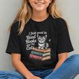 Retro I Just Want To Read Books And Pet Cats Cat For Men Women Kids Graphic Youth Retro I Just Want To Read Books And Pet Cats Cat For Men Women Kids Graphic Youth