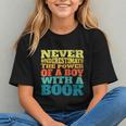 Retro Never Underestimate The Power Of a Boy With a Book Graphic Youth