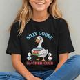 Silly Goose With Books Teacher Club School Educator Graphic Youth