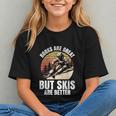 Skier BOOKS ARE GREAT BUT SKIS ARE BETTER Vintage Graphic Youth Skier BOOKS ARE GREAT BUT SKIS ARE BETTER Vintage Graphic Youth