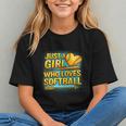 Softball Just A Girl Comic Book Style Graphic For Teens Graphic Youth