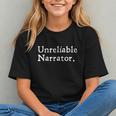 Unreliable Narrator Literary Book Author Bookworm Writer Graphic Youth